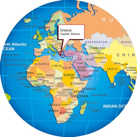 Greece's location map Infogram