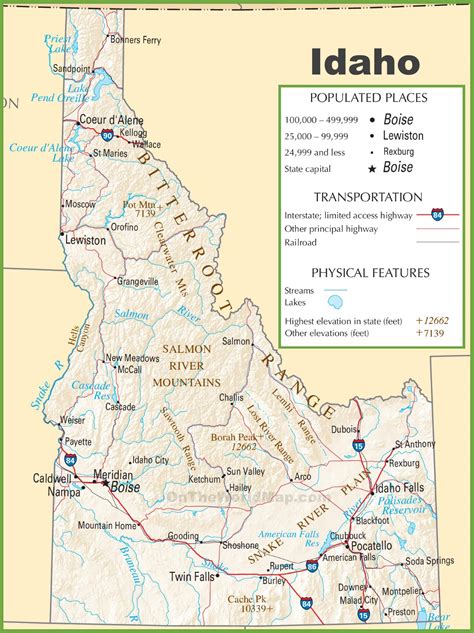 Show Me Map Of Idaho