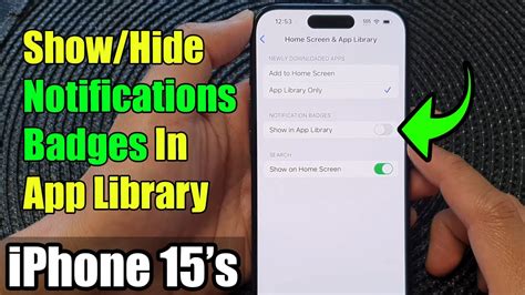 Show notifications badges in App Library