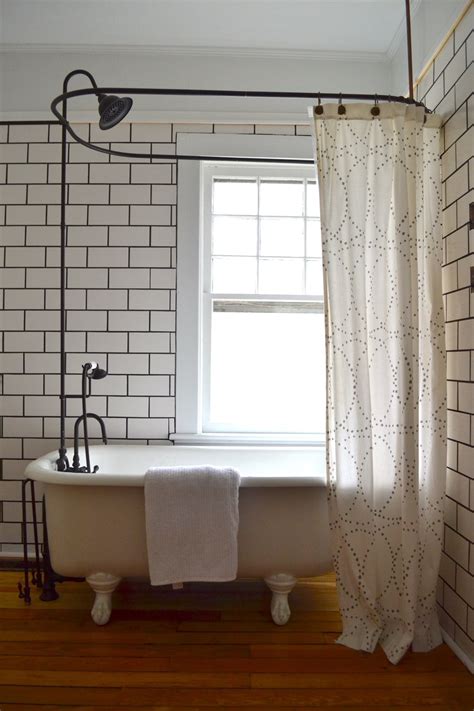 177"x74" Clawfoot Tub Shower Curtain Vintage Tub & Bath