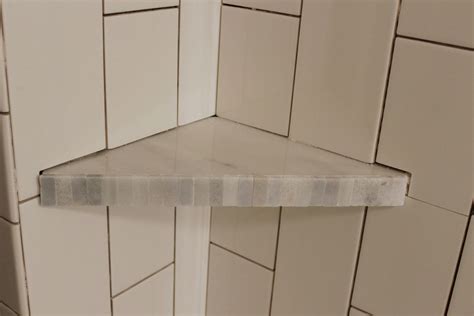 Shower Corner Tile Shelf