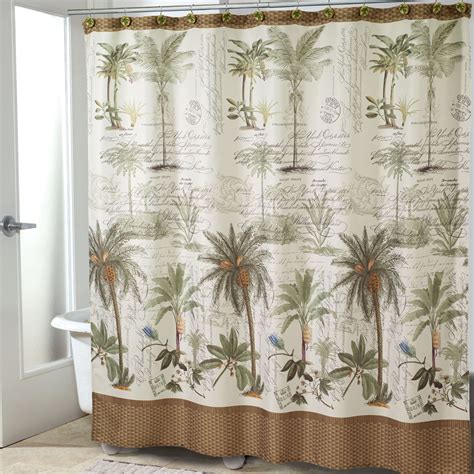 Sunshine to the Tropical Palm Trees Shower Curtain 69X70 inches Mildew Resistant Polyester