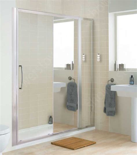 Shower Door With Mirror Panel