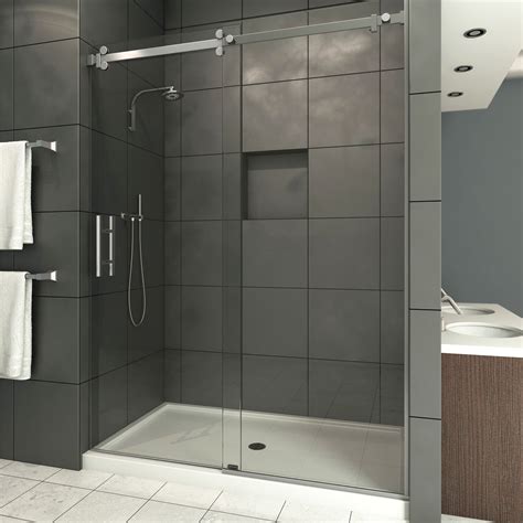 DreamLine Enigma Air 60inch x 76inch Frameless Rectangular Sliding Shower Door in Glass