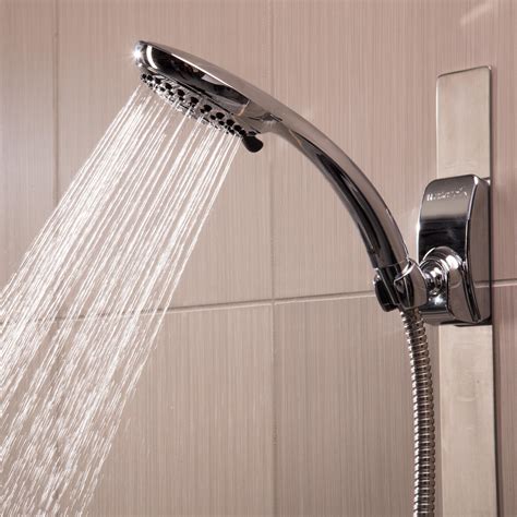 Bathroom Shower Kits Three Function Hand Shower Head with Adjustable Slide Bar, Brushed