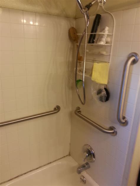 Pin by Nona McAlister on Decorating ideas Shower grab bar, Handicap shower, Grab bars