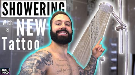 Can you Shower with a New Tattoo? (Helpful Tips) • Living