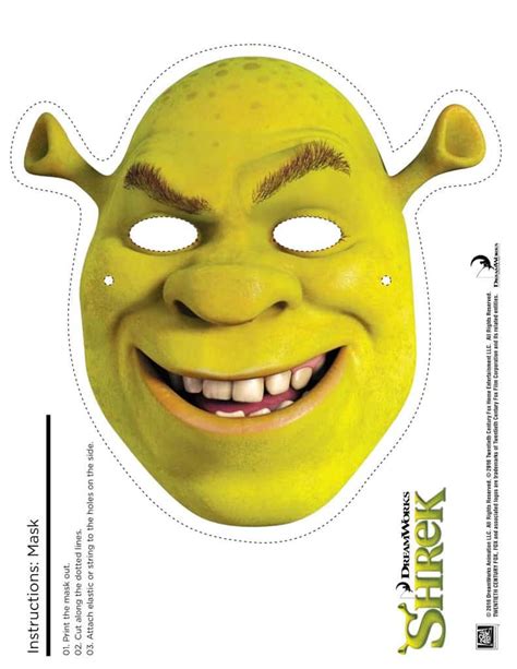 Shrek Face Template