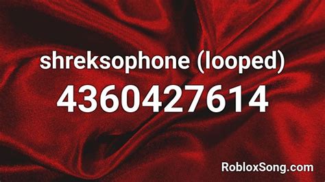 Shreksophone Roblox ID