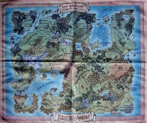 Shroud Of The Avatar Printable Map