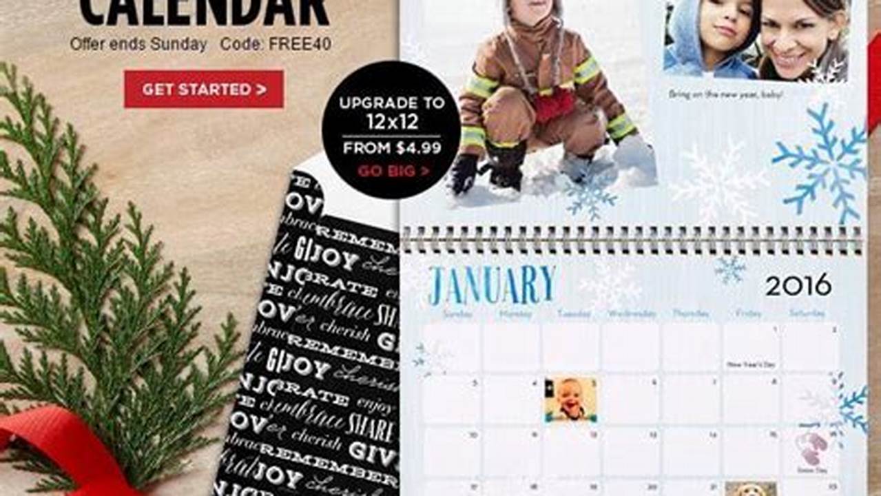 Shutterfly Free Calendar 2025 Code