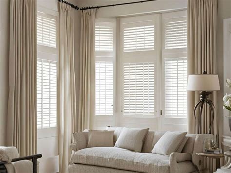 Shutters With Drapes
