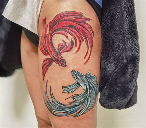 Siamese Fighting Fish Tattoo