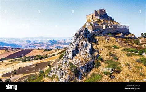 Sicilian Countryside View from Mussomeli