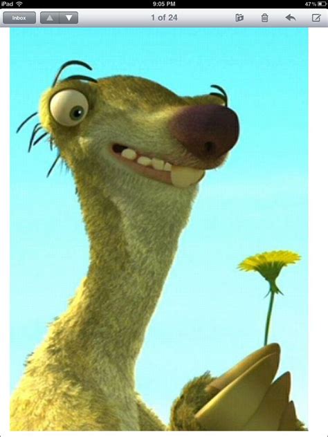 Sid the Sloth laughing