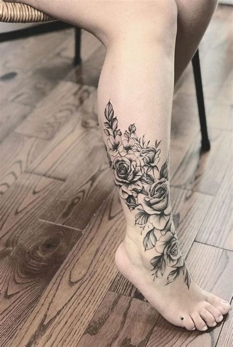Side Calf Tattoos For Females