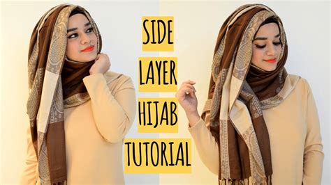 Side Layer Hijab tutorial YouTube