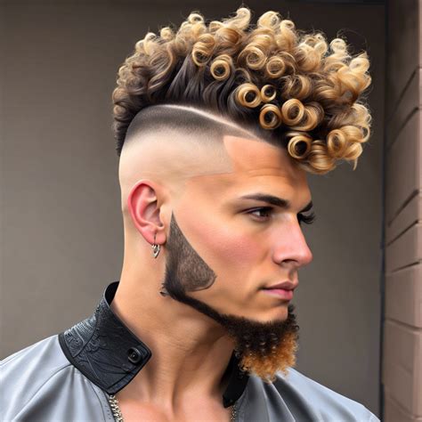 Side Mohawk With Curly Hair