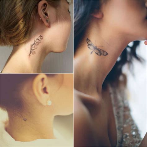 Side Of Neck Tattoos For Females