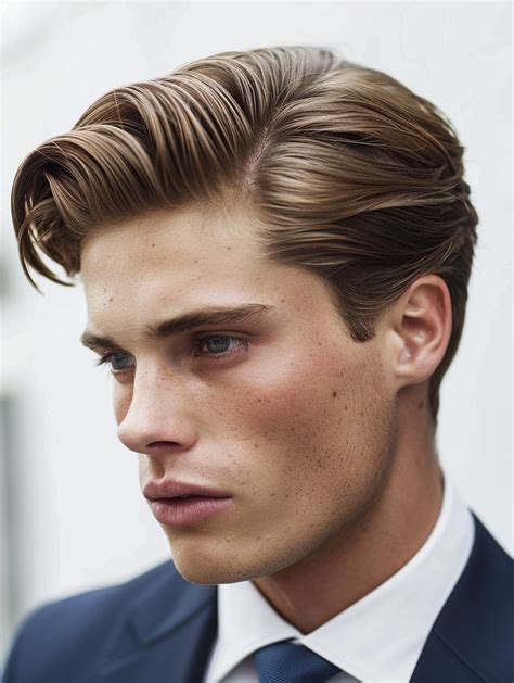 Side Part with Volume Sophisticated Look