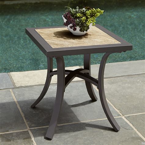 Gymax Wooden Square Side End Table Patio Coffee Bistro Table Indoor
