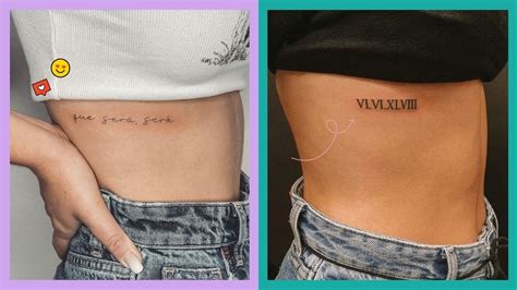 Side Rib Tattoos Female