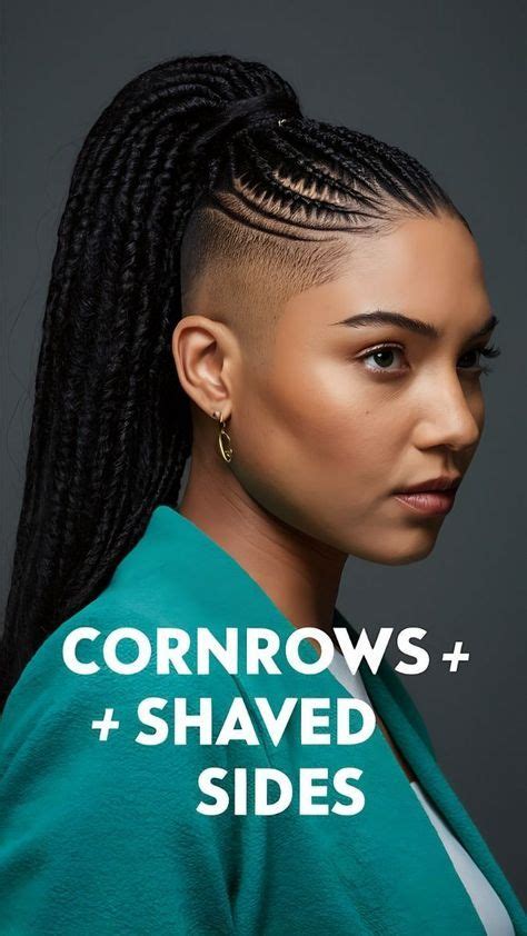 Side-Shaved Cornrows