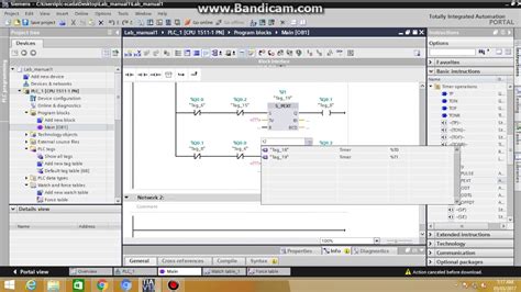 PLC program example with toggle or flipflop function Ladder logic