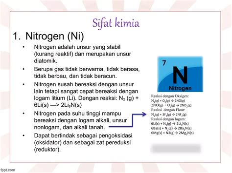 Sifat Nitrogen