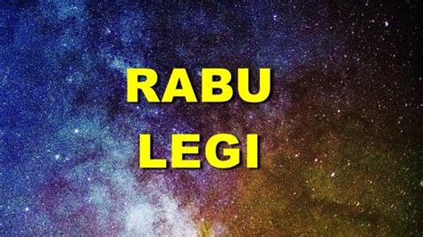 Sifat Rabu Legi