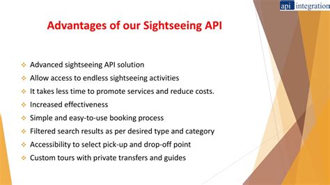 Sightseeing Advantages