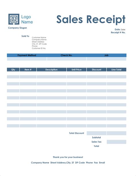 Sales Receipt Templates Quickly Create Free Sales Receipts
