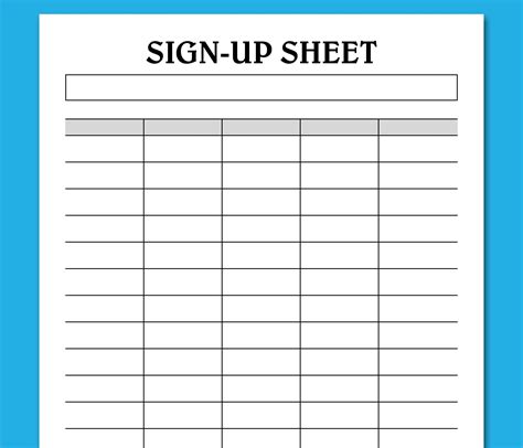 Event Sign Up Sheet Template charlotte clergy coalition