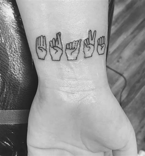 Sign Language For Tattoo