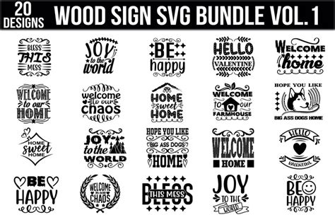 Download Sign Svg Bundle Vol 1 Files Free PSD Mockups