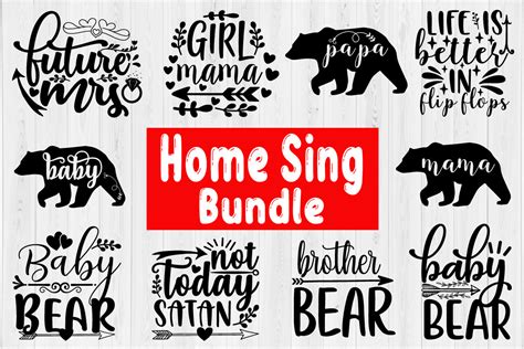 Download Sign Svg Bundle Vol 1 Silhouette DXF Files