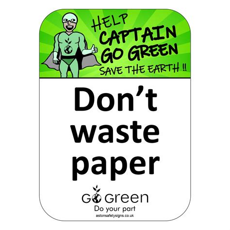 Sign for environmental awareness