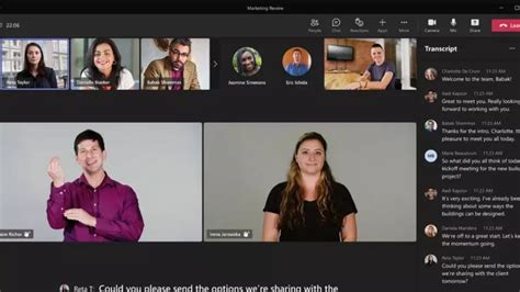 Sign language in Teams