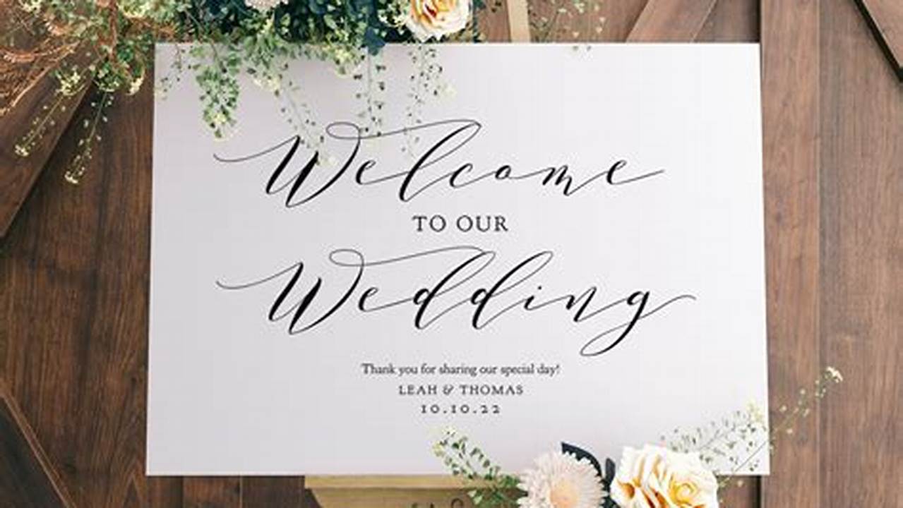 Signage, Weddings
