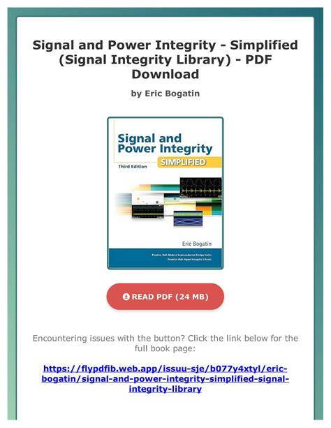 Signal And Power Integrity - Simplified (Signal Integrity Library) Highlights