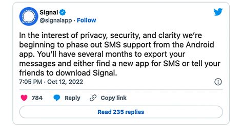 Signal is ditching support for SMS texts on Android