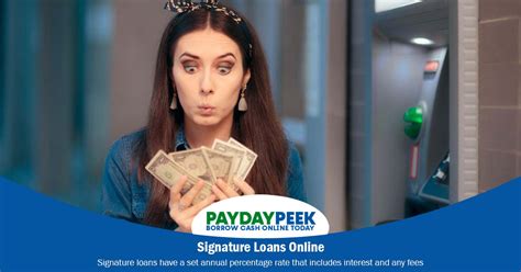 Signature Loans Online For Bad Credit