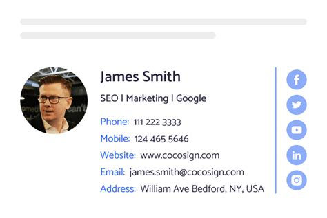 Signature Template For Email