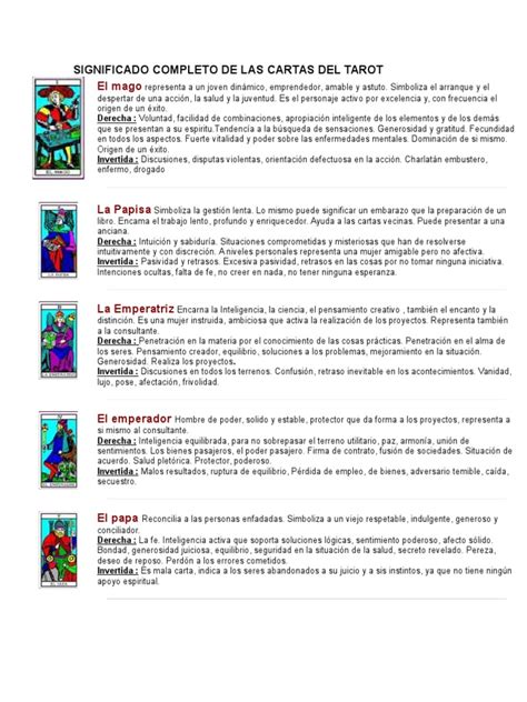 TarotSignificado Arcanos Menores Baraja española tarot, Leer cartas