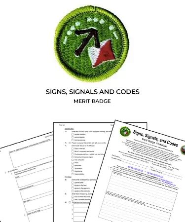 Signs Signals And Codes Merit Badge Worksheet