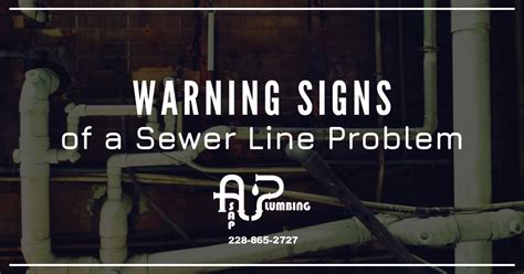 Signs of a sewer line problem