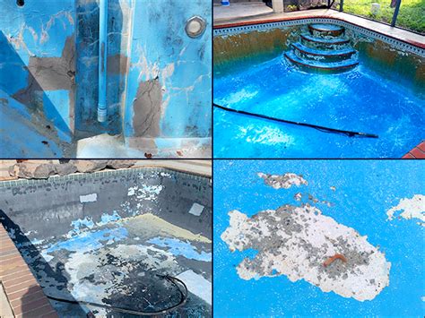 Signs of pool damage