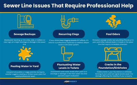 Signs of sewer problems