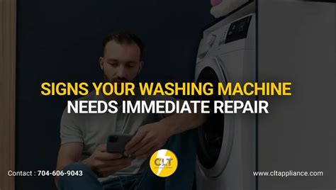 Signs your washing machine needs repair