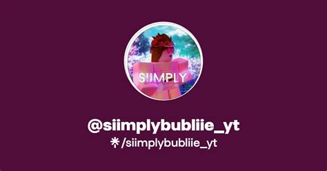 SiimplyBubliie_YT\'s Roblox Profile - RblxTrade